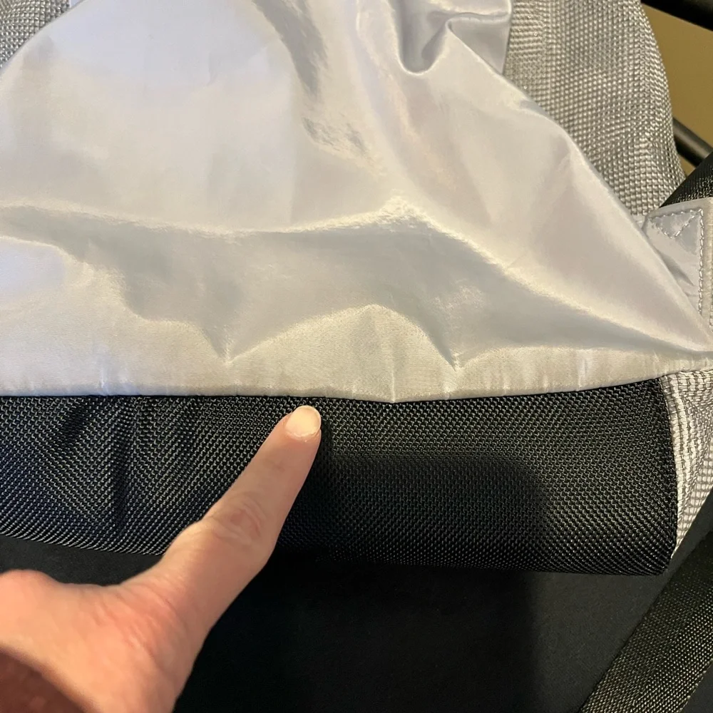Athleta light gray backpack